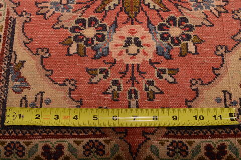Sarouk Beige Square Hand Knotted 19 X 110  Area Rug 100-75388 Image 8