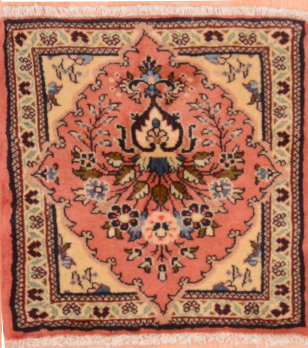 Sarouk Beige Square Hand Knotted 19 X 110  Area Rug 100-75388 Image 0