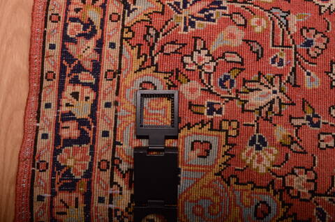 Sarouk Red Square Hand Knotted 22 X 25  Area Rug 100-75392 Image 7