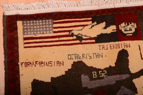 Baluch Beige Hand Knotted 21 X 211  Area Rug 100-75431 Image 1