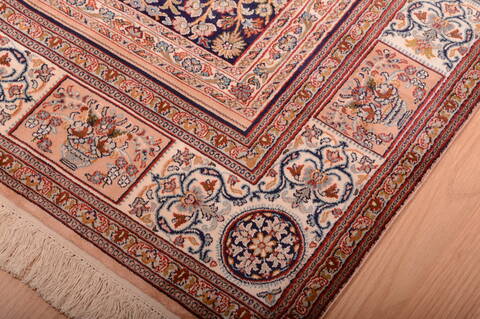 Kashmir Multicolor Hand Knotted 40 X 60  Area Rug 100-75456 Image 12