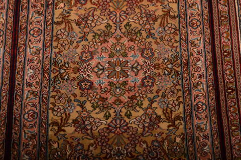 Kashmir Multicolor Hand Knotted 40 X 60  Area Rug 100-75456 Image 9