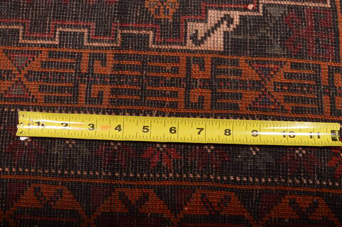 Baluch Black Hand Knotted 36 X 63  Area Rug 100-75460 Image 6