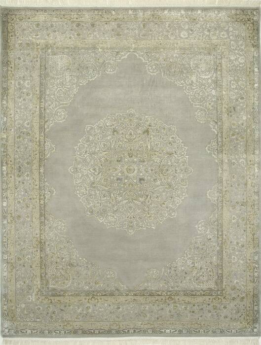 Jaipur Grey Hand Knotted 100 X 133  Area Rug 901-75472 Image 0
