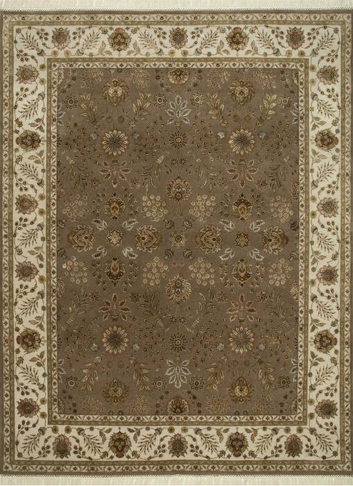 Jaipur Brown Hand Knotted 90 X 120  Area Rug 901-75479 Image 0