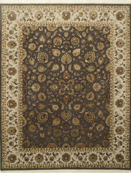 Jaipur Brown Hand Knotted 90 X 120  Area Rug 901-75480 Image 0