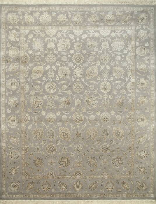Jaipur Grey Hand Knotted 131 X 198  Area Rug 901-75510 Image 0