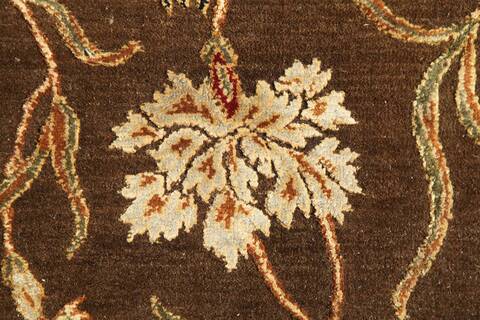 Jaipur Brown Hand Knotted 90 X 120  Area Rug 901-75520 Image 1