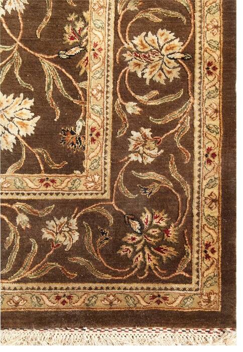 Jaipur Brown Hand Knotted 90 X 120  Area Rug 901-75520 Image 2