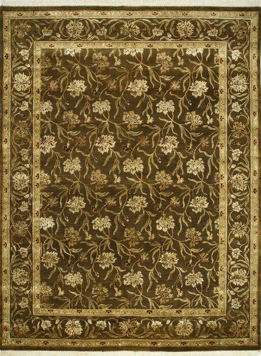 Jaipur Brown Hand Knotted 90 X 120  Area Rug 901-75520 Image 0