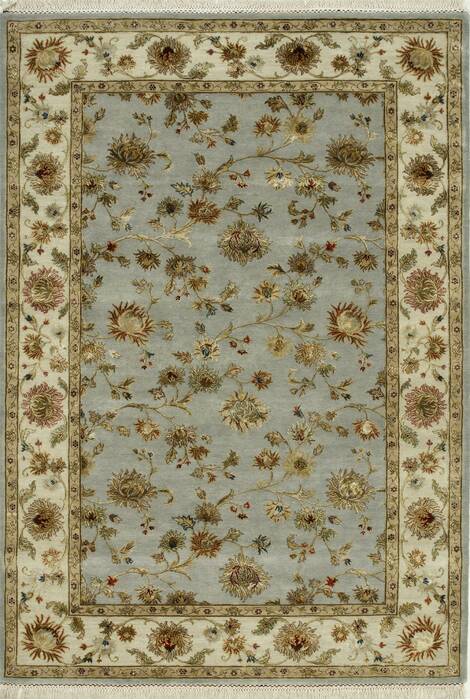 Jaipur Blue Hand Knotted 90 X 120  Area Rug 901-75521 Image 0