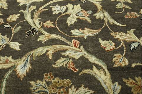 Jaipur Brown Hand Knotted 90 X 120  Area Rug 901-75525 Image 1
