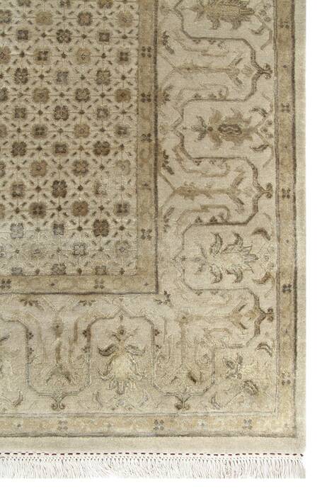 Jaipur Beige Hand Knotted 90 X 120  Area Rug 901-75526 Image 2