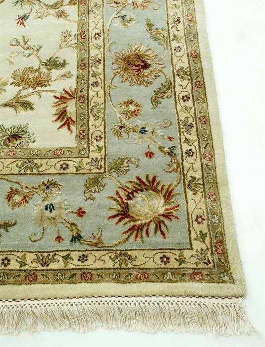 Jaipur White Hand Knotted 90 X 120  Area Rug 901-75531 Image 2