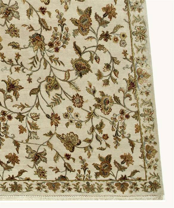 Jaipur White Hand Knotted 90 X 120  Area Rug 901-75536 Image 2