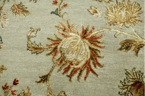 Jaipur Green Hand Knotted 90 X 120  Area Rug 901-75538 Image 1