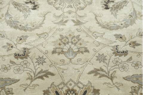 Jaipur Beige Hand Knotted 90 X 120  Area Rug 901-75539 Image 1