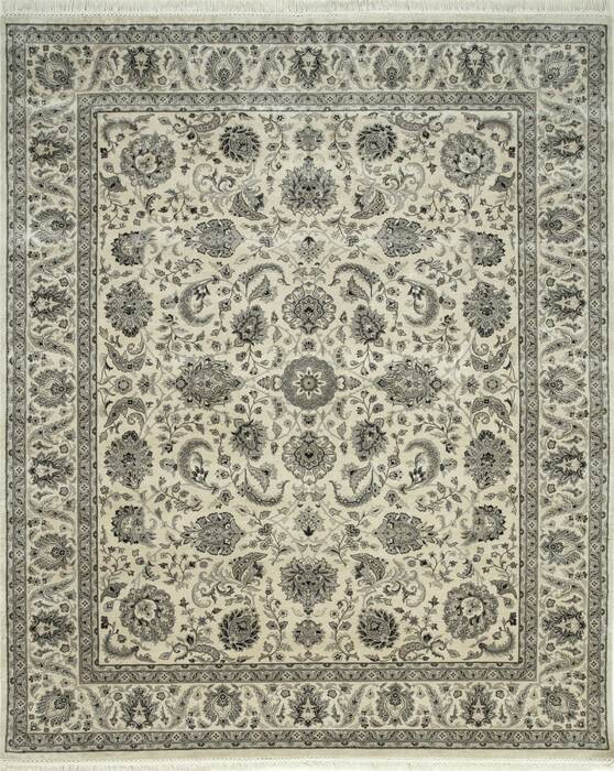 Jaipur White Hand Knotted 90 X 120  Area Rug 901-75541 Image 0