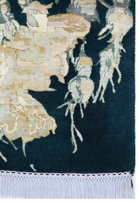 Jaipur Blue Hand Knotted 30 X 46  Area Rug 901-75543 Image 2
