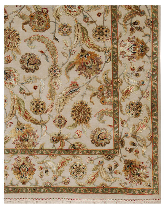 Jaipur White Hand Knotted 40 X 60  Area Rug 901-75555 Image 2