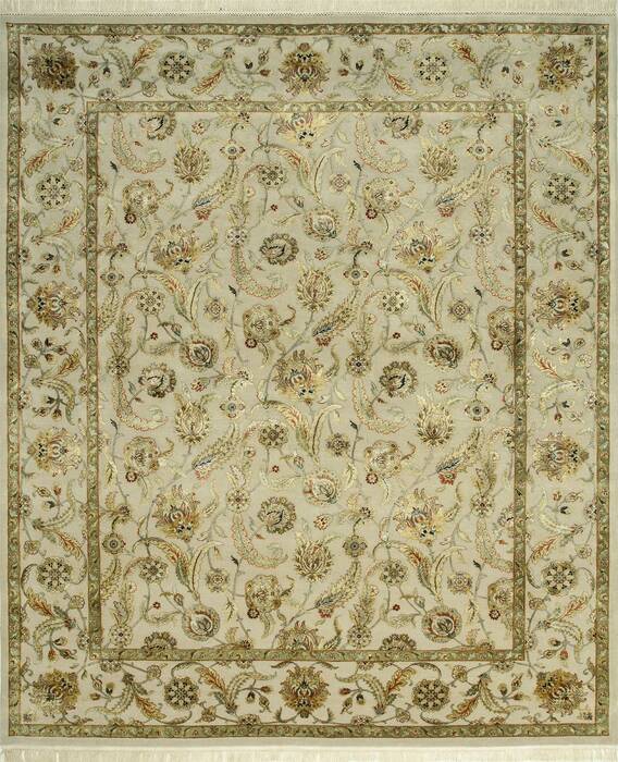Jaipur White Hand Knotted 40 X 60  Area Rug 901-75555 Image 0