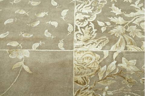 Jaipur Grey Hand Knotted 40 X 60  Area Rug 901-75557 Image 1