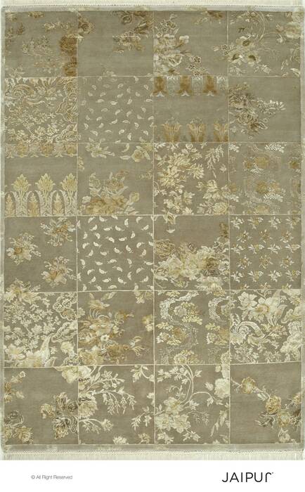 Jaipur Grey Hand Knotted 40 X 60  Area Rug 901-75557 Image 0