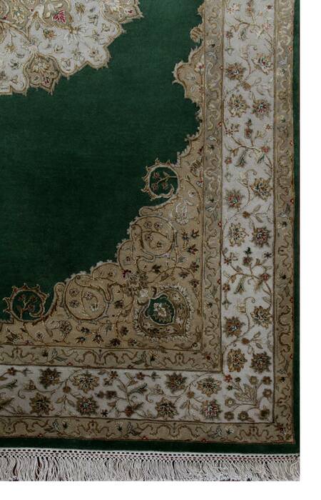 Jaipur Green Hand Knotted 50 X 80  Area Rug 901-75563 Image 2
