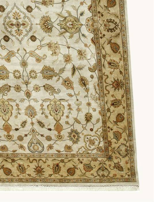 Jaipur White Hand Knotted 80 X 100  Area Rug 901-75574 Image 2