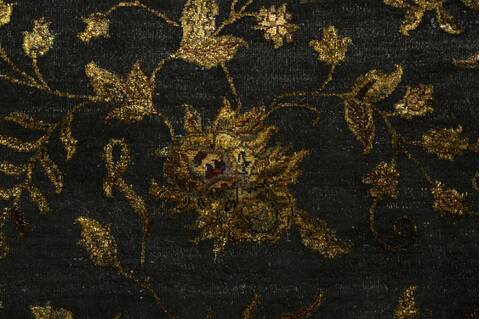 Jaipur Black Hand Knotted 80 X 96  Area Rug 901-75575 Image 1