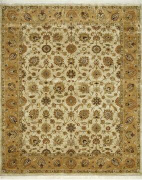 Jaipur Beige Hand Knotted 8'0" X 10'0"  Area Rug 901-75588