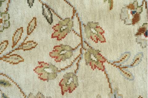 Jaipur White Hand Knotted 80 X 100  Area Rug 901-75593 Image 1