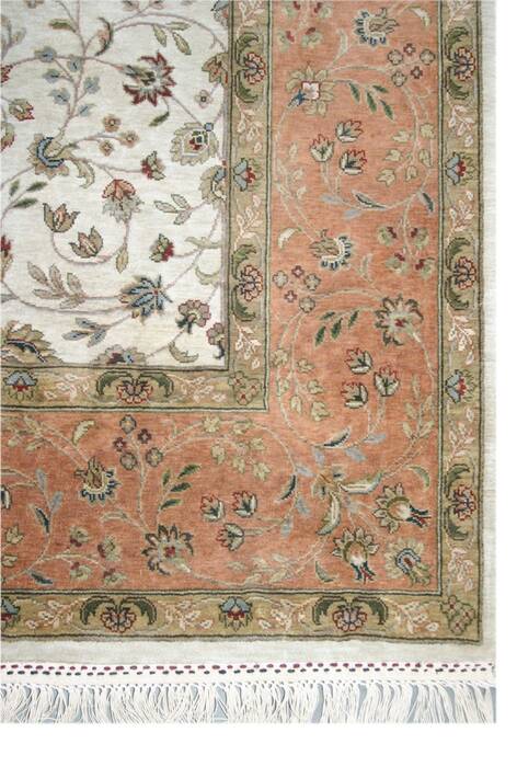 Jaipur White Hand Knotted 80 X 100  Area Rug 901-75594 Image 2