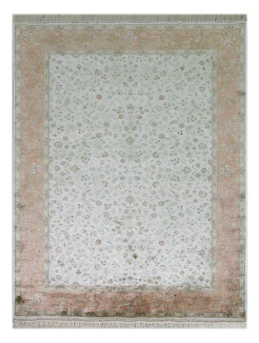 Jaipur White Hand Knotted 80 X 100  Area Rug 901-75594 Image 0
