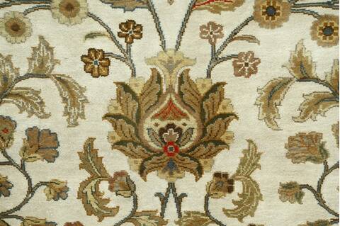 Jaipur White Hand Knotted 80 X 100  Area Rug 901-75595 Image 1