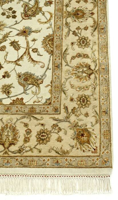 Jaipur White Hand Knotted 66 X 910  Area Rug 901-75608 Image 2