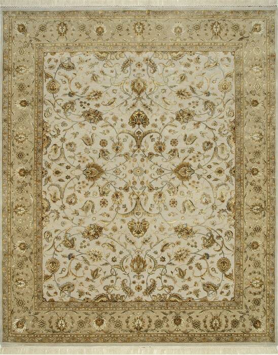 Jaipur White Hand Knotted 66 X 910  Area Rug 901-75608 Image 0