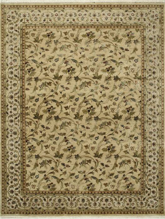 Jaipur Beige Hand Knotted 80 X 100  Area Rug 901-75614 Image 0