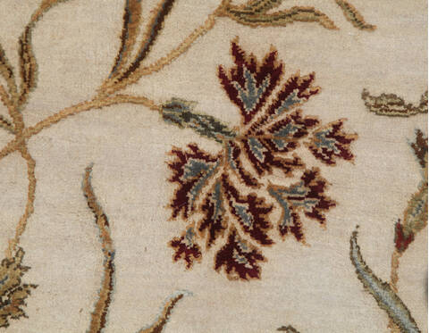 Jaipur White Hand Knotted 80 X 100  Area Rug 901-75615 Image 1