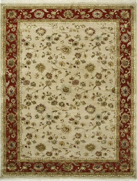 Jaipur Beige Hand Knotted 80 X 100  Area Rug 901-75618 Image 0