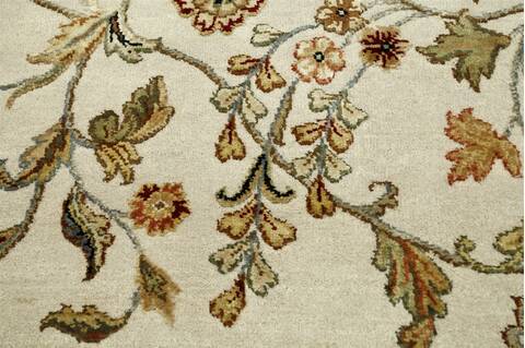 Jaipur White Hand Knotted 80 X 100  Area Rug 901-75621 Image 1