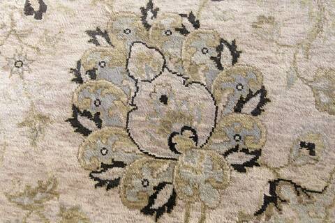 Jaipur Beige Hand Knotted 80 X 100  Area Rug 901-75624 Image 1