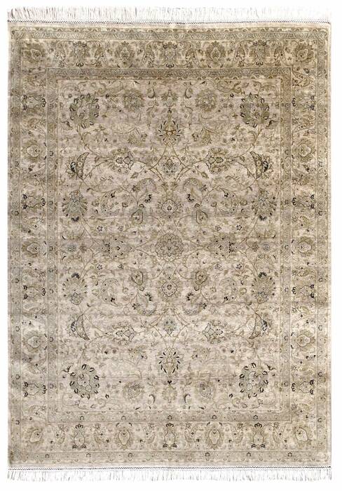 Jaipur Beige Hand Knotted 80 X 100  Area Rug 901-75624 Image 0