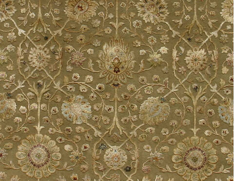 Jaipur Green Hand Knotted 40 X 60  Area Rug 901-75630 Image 1
