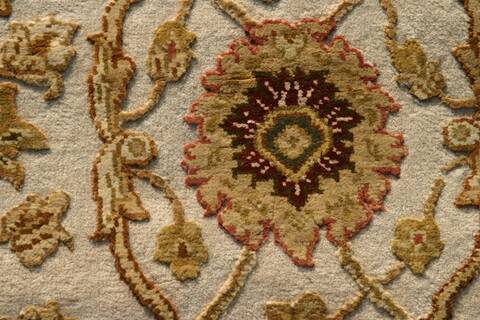 Jaipur White Hand Knotted 611 X 910  Area Rug 901-75632 Image 1