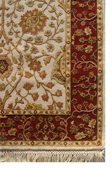 Jaipur White Hand Knotted 611 X 910  Area Rug 901-75632 Image 2