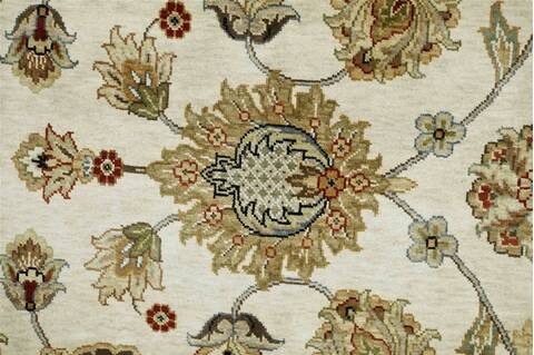 Jaipur White Hand Knotted 80 X 100  Area Rug 901-75640 Image 1