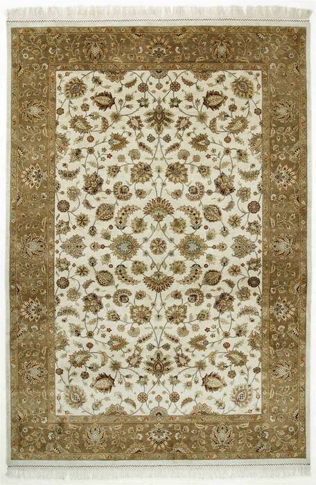 Jaipur White Hand Knotted 80 X 100  Area Rug 901-75640 Image 0