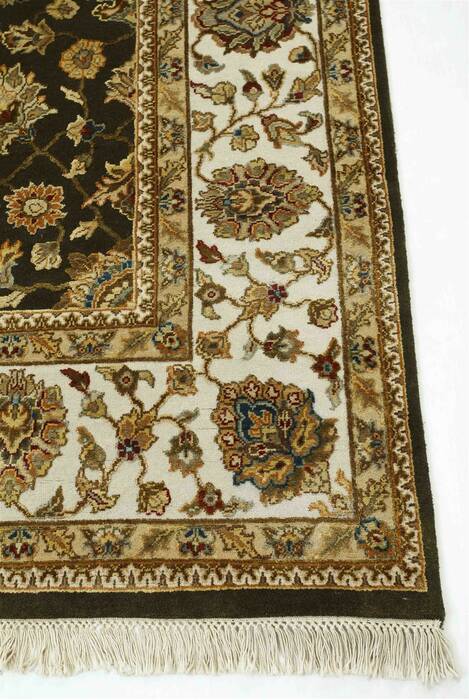 Jaipur Brown Hand Knotted 80 X 100  Area Rug 901-75641 Image 2