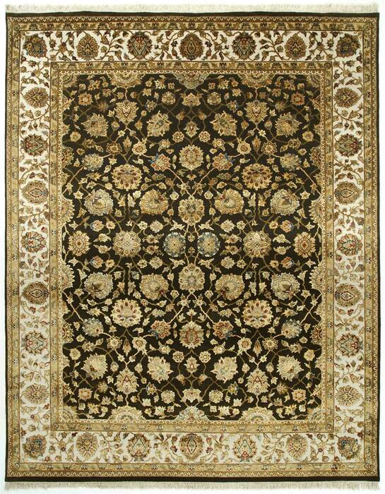 Jaipur Brown Hand Knotted 80 X 100  Area Rug 901-75641 Image 0